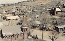 Postcard NV Austin Silver Camp Three Churches & Town-View Lander County Nevada picture