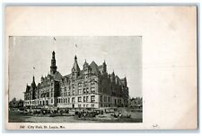 c1905's City Hall Exterior Roadside St. Louis Missouri MO Carriages Postcard picture