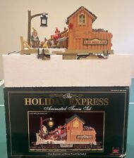 New Bright The Holiday Express Animated Train Set No 384-4. Log Mill Wood Car. picture