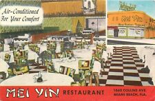 Postcard 1952 Miami Florida Mei Yin Chinese Restaurant interior MWM 24-5423 picture
