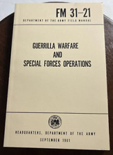 NEW US Army Guerrilla Warfare SPECIAL FORCES OPERATIONS Book FM 31-21 Reprint picture