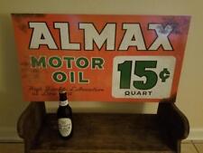 VINTAGE STYLE METAL SIGN Almax Motor Oil Aged Finish picture