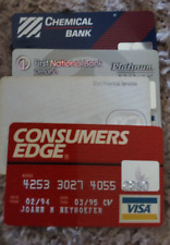 4 DIFFERENT VINTAGE  CREDIT  CARDS    USED - EXPIRED - NO VALUE picture