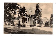 SIMSBURY, CT ~ ENO MEMORIAL HALL, USED AS GOV'T OFFICES. COLLOTYPE PUB ~ 1930s picture