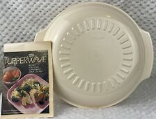 Tupperware Tupperwave 4 Piece Vintage Stacked Microwave Cookware Almond Color picture
