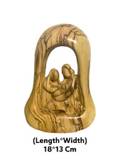 Olive Wood Holy Family Hand Carved From The Holy Land picture