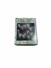 Vintage Glow In The Dark Cherubs Set Of 48 Tiny  Miniatures picture