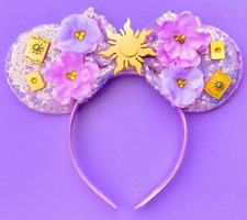 Minnie Mickey Mouse Ears headband Disney Rapunzel Tangled Princess HANDMADE picture