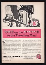 1942 Jones Lamson Machine Tools One On House Traveling Man Tall Talker Print Ad picture