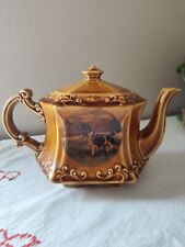 Vintage Wood and Sons Teapot With Irish Setter picture