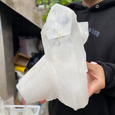 8.4lb Natural Clear White Quartz Crystal Cluster Rough Healing Specimen picture