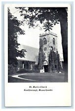 c1940s St. Marks Church Southborough Massachusetts MA Posted Postcard picture
