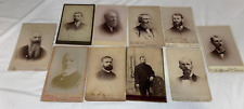 Antique Portrait Cabinet Cards, Victorian Lot Of 10 picture