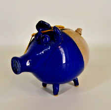 Vintage Romanick Pottery  Piggy Bank Stoneware Studio Signed picture