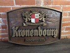 Vintage Kronenbourg Imported French Beer 3D Bar Sign 17x23 Schmidt Hamm's picture