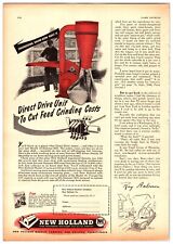1948 New Holland Direct Drive Grinder - Original Print Advertisement (5 x 11) picture