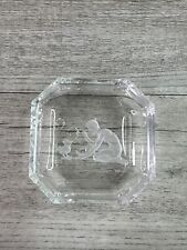 Vintage Intaglio Crystal/ Glass Boy w/bubbles Salt Cellars Heinrich Hoffman picture