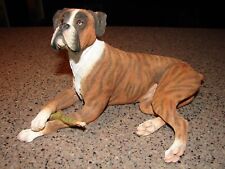 Vintage Boxer Brindle Lying 02686 Limited Edition Figurine Nice Excellent Detail picture