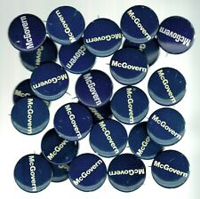 GEORGE McGOVERN - 25 buttons - Dealer Lot - 1972 -  blue / litho / McGovern picture