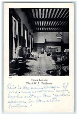 c1940 Tudor Lounge AWA Clubhouse Interior View New York City New York Postcard picture