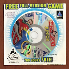 Vintage America Online 700 Hours Free CD-ROM + Monopoly Junior picture