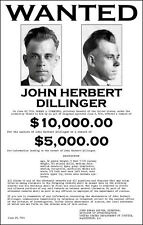 John Dillinger FBI Wanted Poster 11X17  - 1934 picture