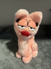 Vintage 1984 Arlene Plush Dakin Garfield Girlfriend Stuffed Animal Pink Cat 8” picture