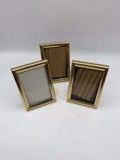 Set  of 3 Miniature Picture Frames ~ Gold Vintage picture