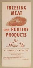 1951 Freezing Meat & Poultry Home Use by USDA  #15 Congress. George Grant C3-3-1 picture