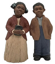 Rare Vtg. Afro American Couple, Nat & Cassie Holding A Bible 5.5”H picture