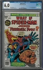 What If? #1 (2/77) CGC 6.0 FN [White Pages] Spider-Man joins Fantastic Four picture