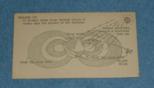 1961 NASA Fact Card Explorer 12 Satellite Earth Orbit Diagram Magnetic Field picture