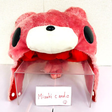 Taito Gloomy Bloody Bear Plush Cap Hat Pink Chax CGP 018 Fluffy Soft Stuffed Toy picture