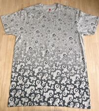 (M) NANO TEE Short Sleeve AOP Misprint Shirt Adult Gray Graphic Tee NWOT picture