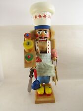 Collectible-Very Rare Wooden 17” Tall Steinbach Head Chef Cook Nutcracker. picture