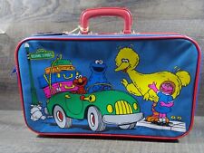 Sesame Street Suitcase Blue Vintage Jim Henson Productions Luggage picture
