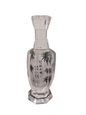 Vintage Chinoiserie Vase in Crystal from the 20th Century picture
