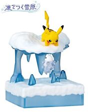 RE-MENT Atsumete Pokemon World 3 Frozen Snowfield Mini Figure #1 Pikachu & Snom picture