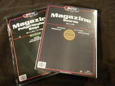 100 New BCW Magazine Resealable Bags And Boards - Acid Free - Archival Storage picture