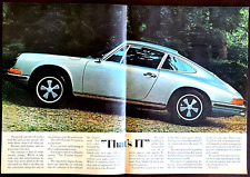 Porsche 911 Original 1972 Vintage Centerfold Ad picture
