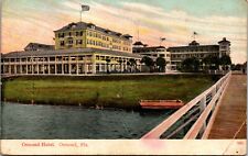 Vintage 1910's Ormond Hotel Flagler Ormond Beach Florida FL Antique Postcard picture