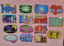 Lot Of 15 Hologram Stickers By Allstar, Vintage, Collector, Funny Sayings picture