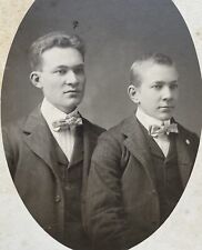 St Paul Minnesota Cabinet Card Two Young Men Clarence & Henning Olson picture