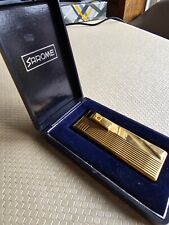 Sarome Vintage Gold Lighter Japan 1980s Collectible Gas Lighter Working RARE picture
