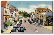 c1940's Main Street Classic Cars Building North East Harbor Maine ME Postcard picture