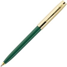 Fisher Space Pen Apollo Space Fisher PR4 Black Ink. Brass Cap. Green Barrel picture