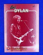 2024  Historic Autographs Yesteryear Bob Dylan Red Variation /30 picture