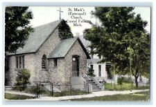 c1910 St. Marks (Episcopal) Church Crystal Falls Michigan MI Posted Postcard picture