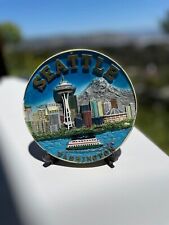 Seattle Washington Souvenir Plate 3-D picture