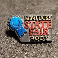 Kentucky State Fair 2007 Plastic Souvenir Lapel Hat Vest Pin Tie Tack Black picture
